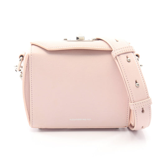 ボックス ショルダーバッグ レザー ピンク アレキサンダーマックイーン
