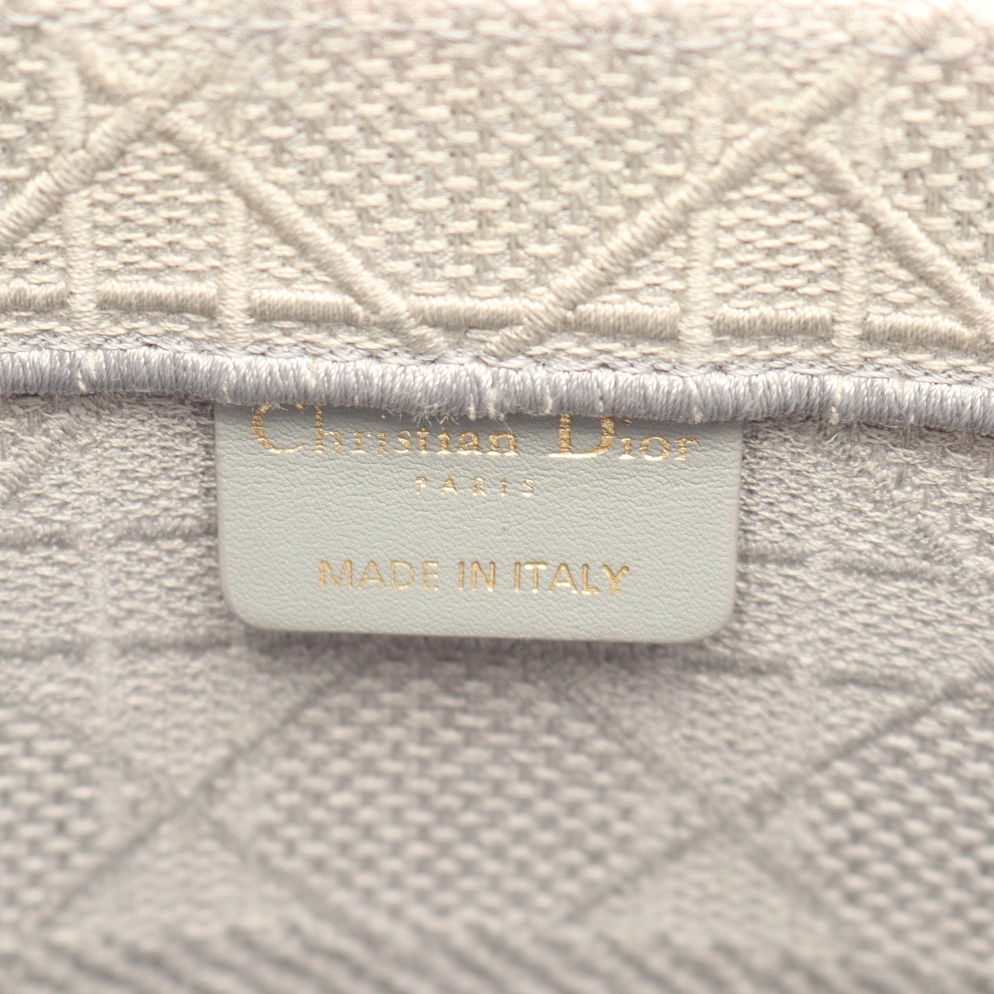 BOOK TOTE ブックトート ミディアム ハンドバッグ トートバッグ キャンバス グレー クリスチャンディオール バッグ Christian Dior