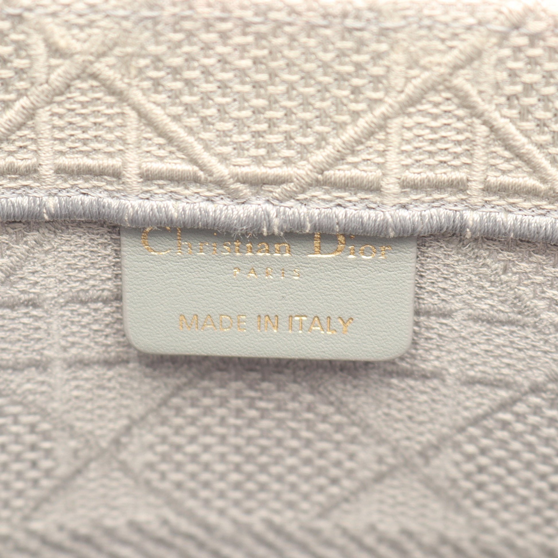 BOOK TOTE ブックトート ミディアム ハンドバッグ トートバッグ キャンバス グレー クリスチャンディオール バッグ Christian Dior