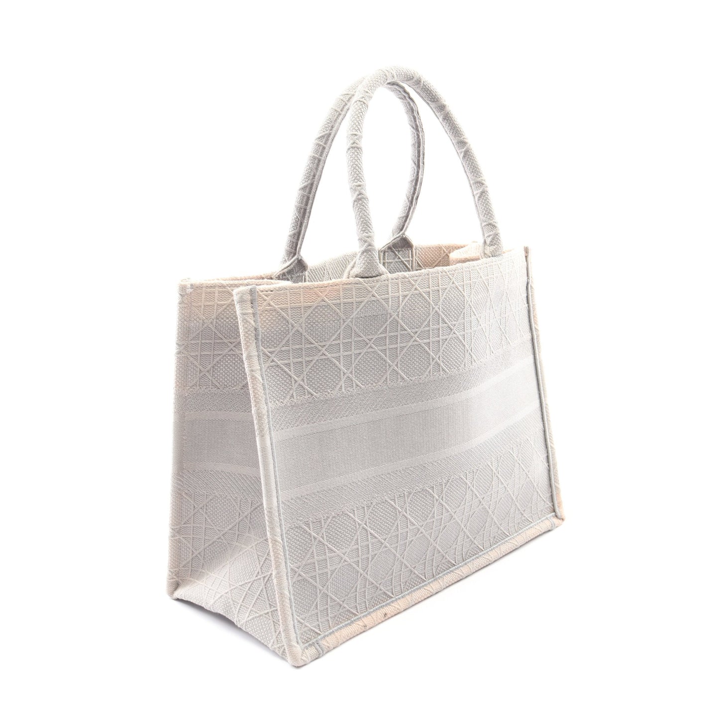 BOOK TOTE ブックトート ミディアム ハンドバッグ トートバッグ キャンバス グレー クリスチャンディオール バッグ Christian Dior