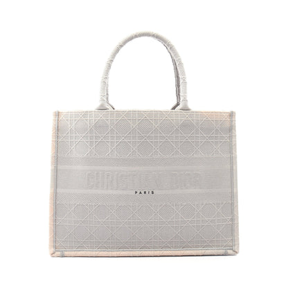 BOOK TOTE ブックトート ミディアム ハンドバッグ トートバッグ キャンバス グレー クリスチャンディオール バッグ Christian Dior
