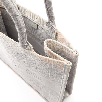 BOOK TOTE ブックトート ミディアム ハンドバッグ トートバッグ キャンバス グレー クリスチャンディオール バッグ Christian Dior