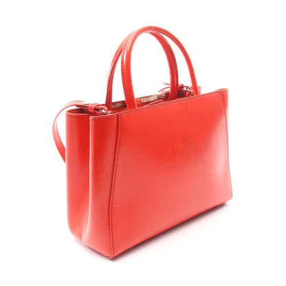 PETITE 2JOURS プチ トゥージュール 2WAY ハンドバッグ エナメルレザー レッド フェンディ バッグ FENDI