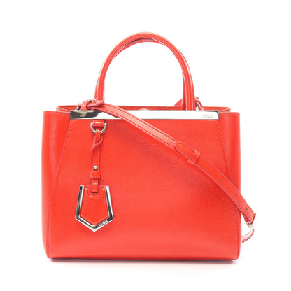 PETITE 2JOURS プチ トゥージュール 2WAY ハンドバッグ エナメルレザー レッド フェンディ バッグ FENDI