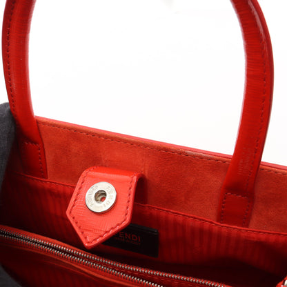 PETITE 2JOURS プチ トゥージュール 2WAY ハンドバッグ エナメルレザー レッド フェンディ バッグ FENDI