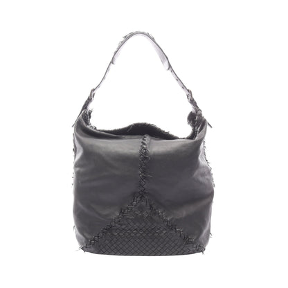 イントレチャート ショルダーバッグ トートバッグ レザー ブラック ボッテガヴェネタ バッグ BOTTEGA VENETA