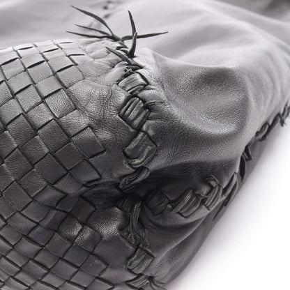 イントレチャート ショルダーバッグ トートバッグ レザー ブラック ボッテガヴェネタ バッグ BOTTEGA VENETA