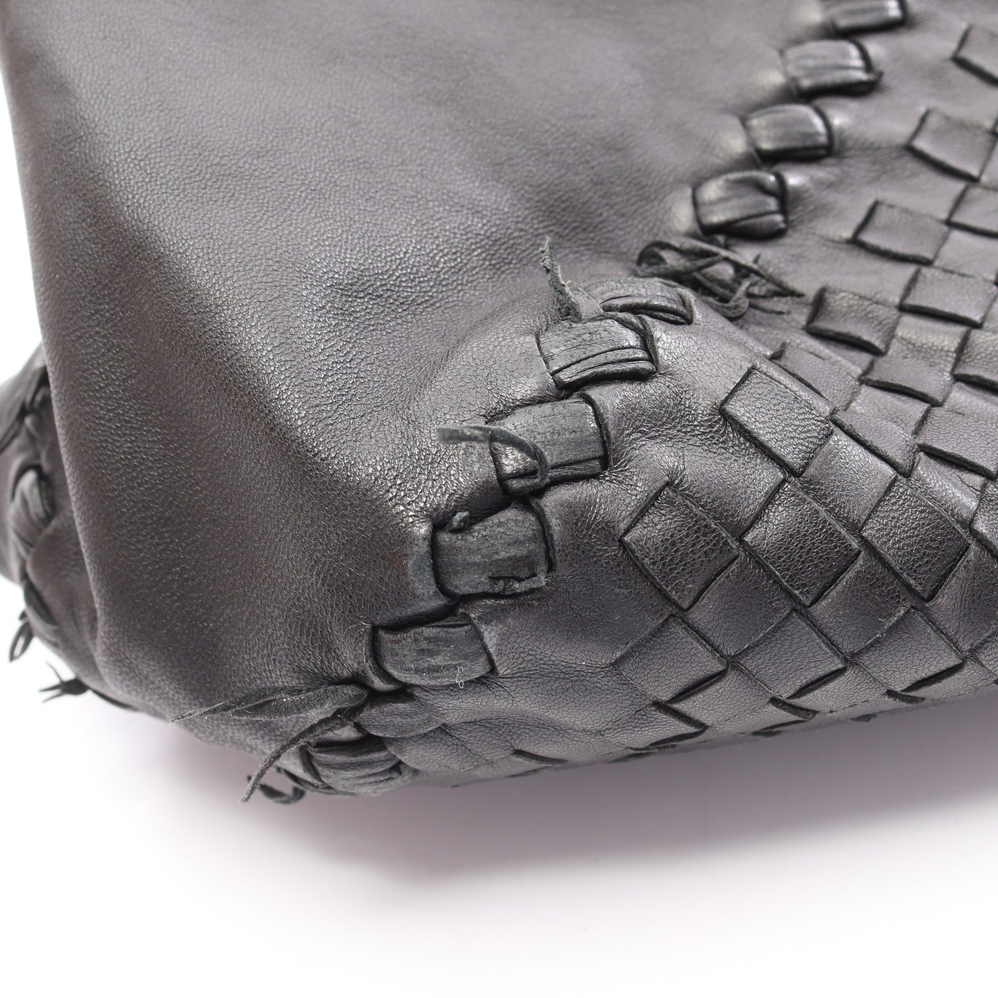 イントレチャート ショルダーバッグ トートバッグ レザー ブラック ボッテガヴェネタ バッグ BOTTEGA VENETA