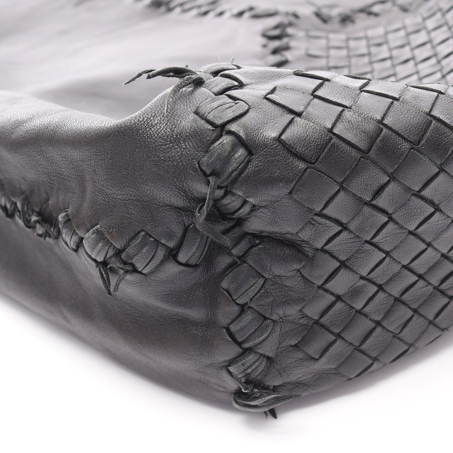 イントレチャート ショルダーバッグ トートバッグ レザー ブラック ボッテガヴェネタ バッグ BOTTEGA VENETA
