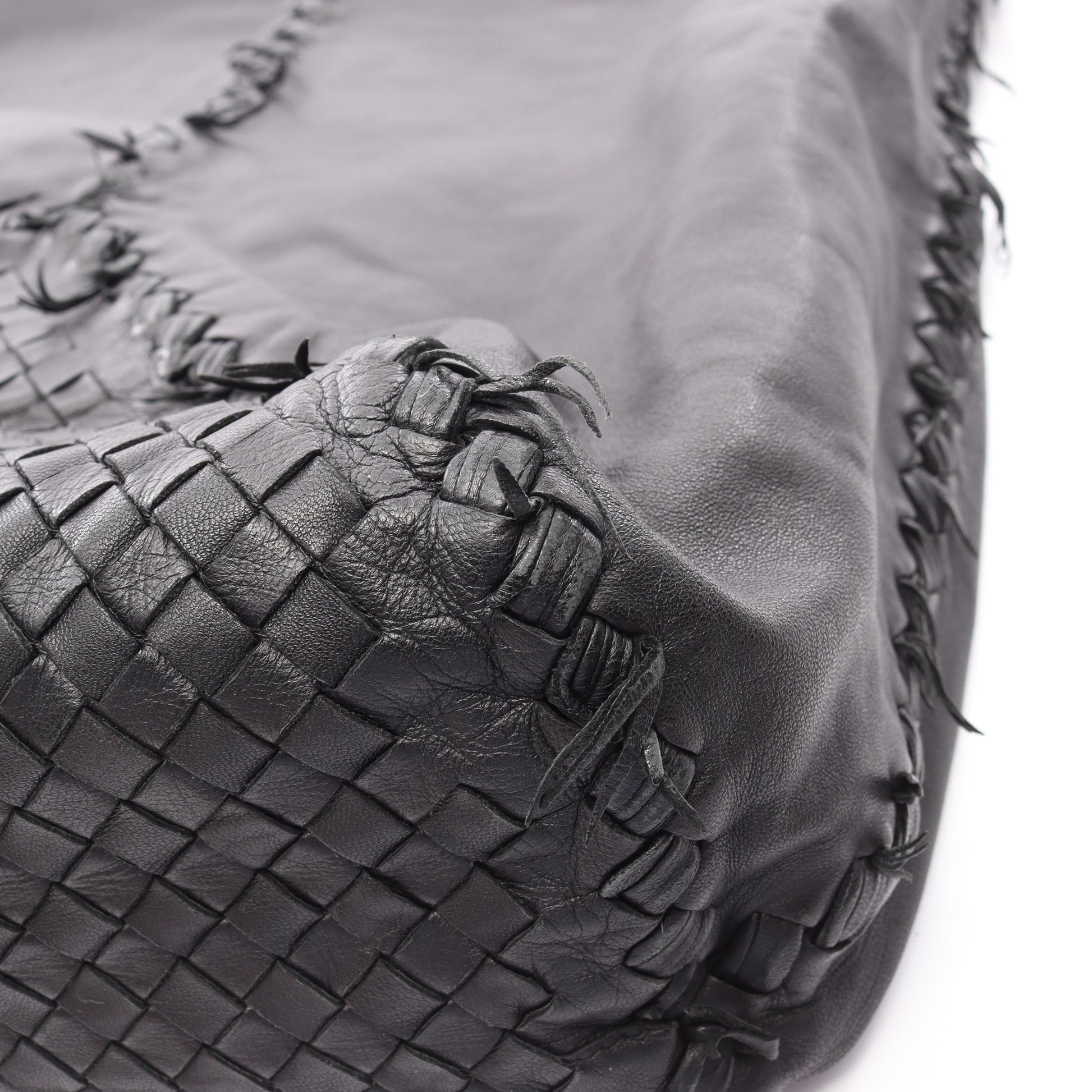 イントレチャート ショルダーバッグ トートバッグ レザー ブラック ボッテガヴェネタ バッグ BOTTEGA VENETA