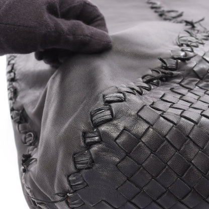 イントレチャート ショルダーバッグ トートバッグ レザー ブラック ボッテガヴェネタ バッグ BOTTEGA VENETA