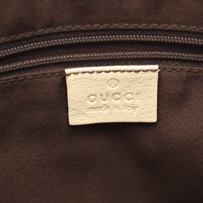 ワンショルダーバッグ キャンバス レザー ベージュ アイボリー グッチ バッグ GUCCI
