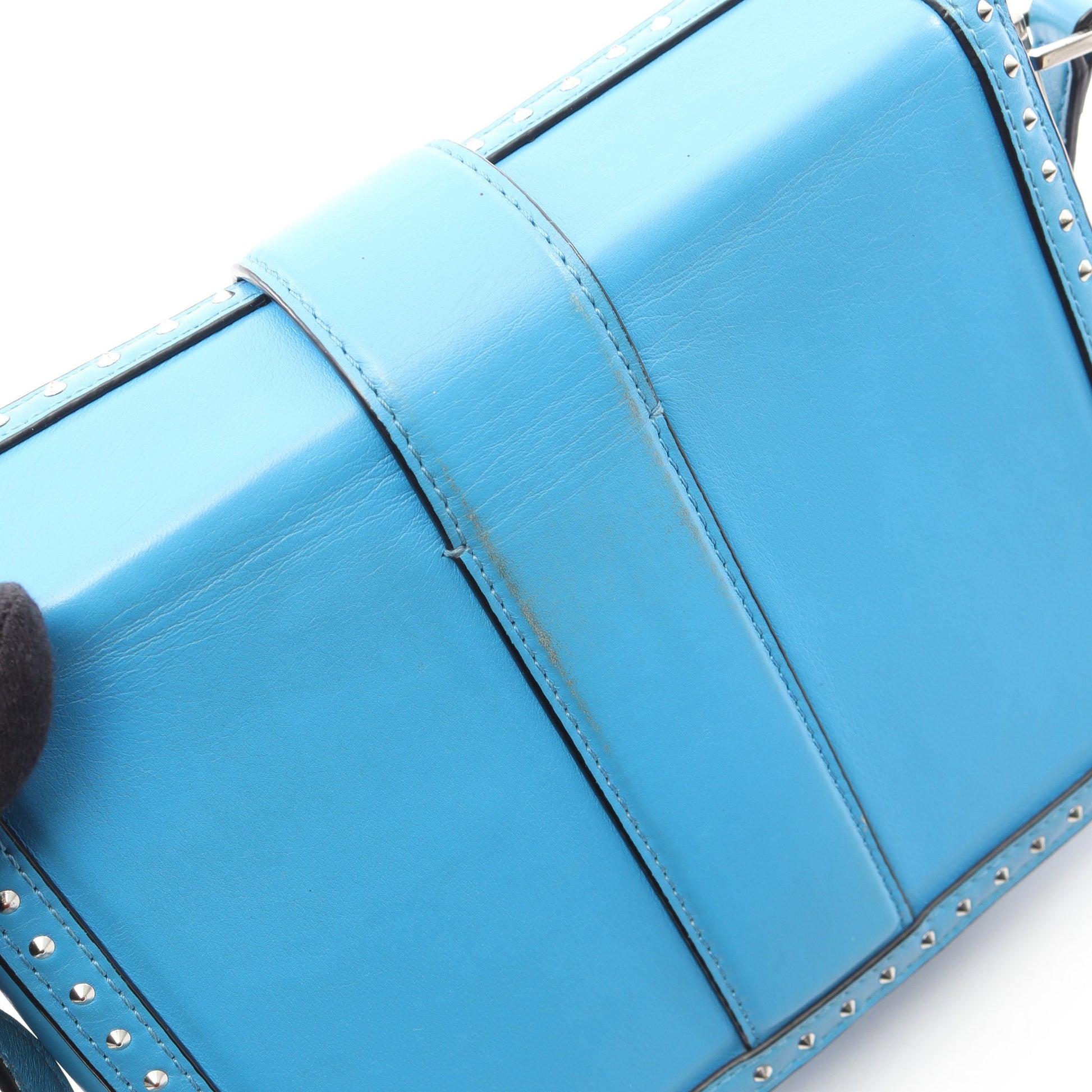 ショルダーバッグ レザー ブルー エムシーエム バッグ MCM
