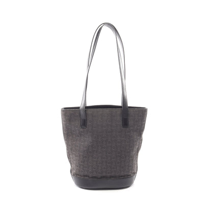 Cマカダム ショルダーバッグ トートバッグ キャンバス レザー ブラック セリーヌ バッグ CELINE