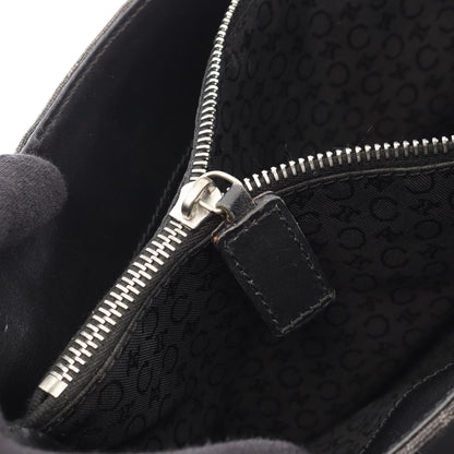 Cマカダム ショルダーバッグ トートバッグ キャンバス レザー ブラック セリーヌ バッグ CELINE