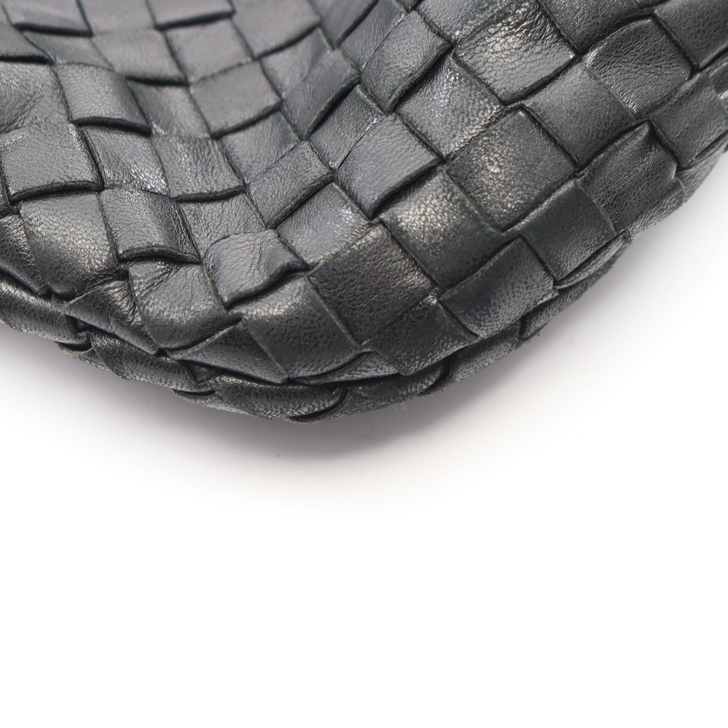 イントレチャート ショルダーバッグ レザー ブラック ボッテガヴェネタ バッグ BOTTEGA VENETA