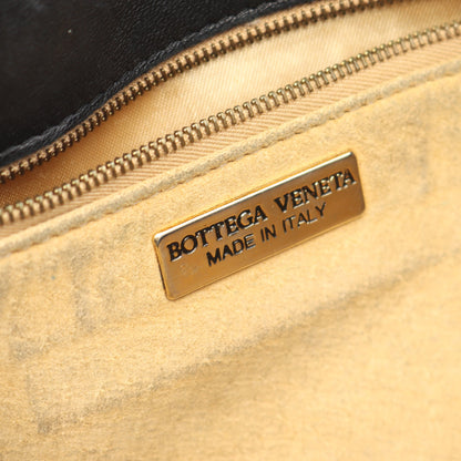 イントレチャート ショルダーバッグ レザー ブラック ボッテガヴェネタ バッグ BOTTEGA VENETA