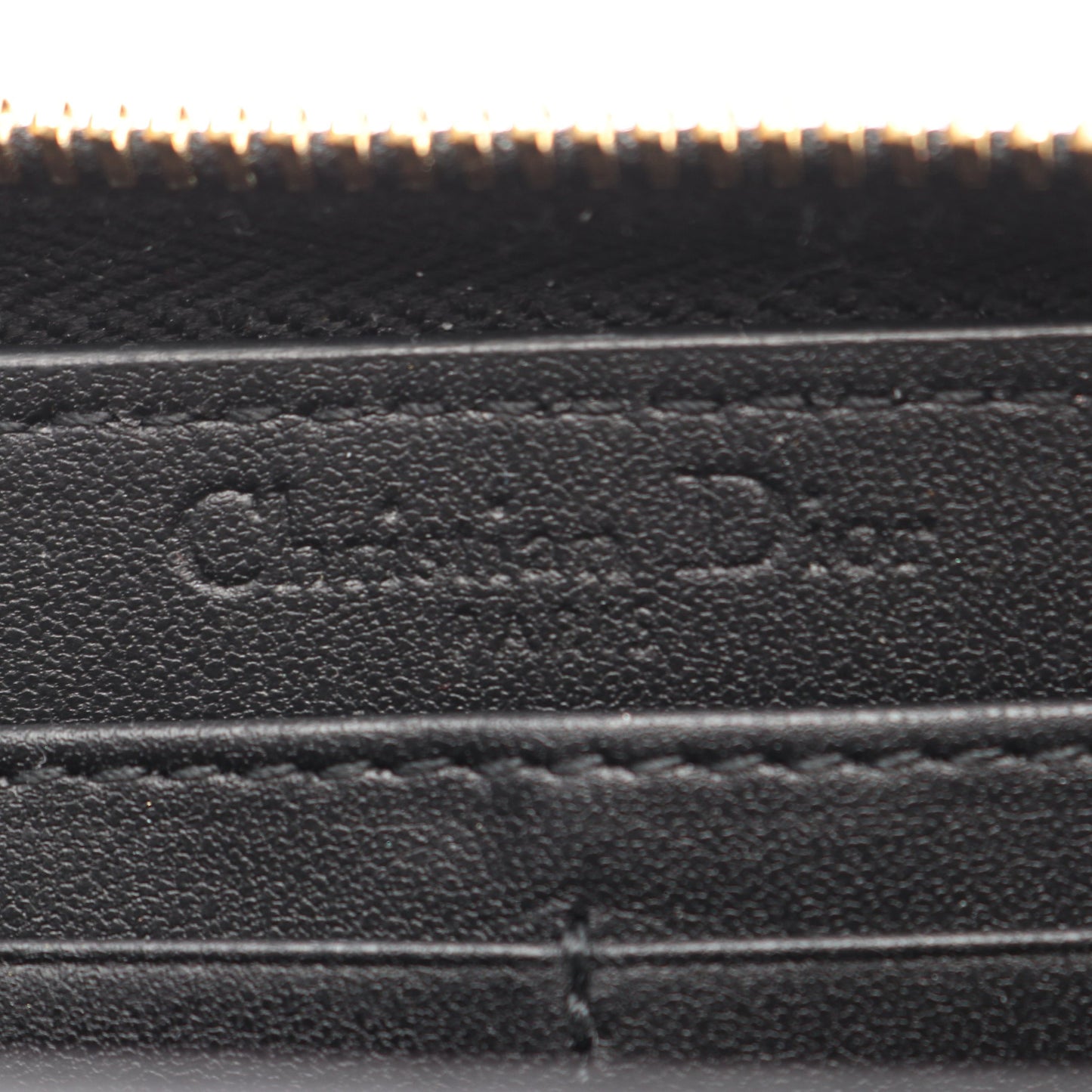 レディディオール カナージュ ラウンドファスナー長財布 レザー ブラック クリスチャンディオール 財布・小物 Christian Dior