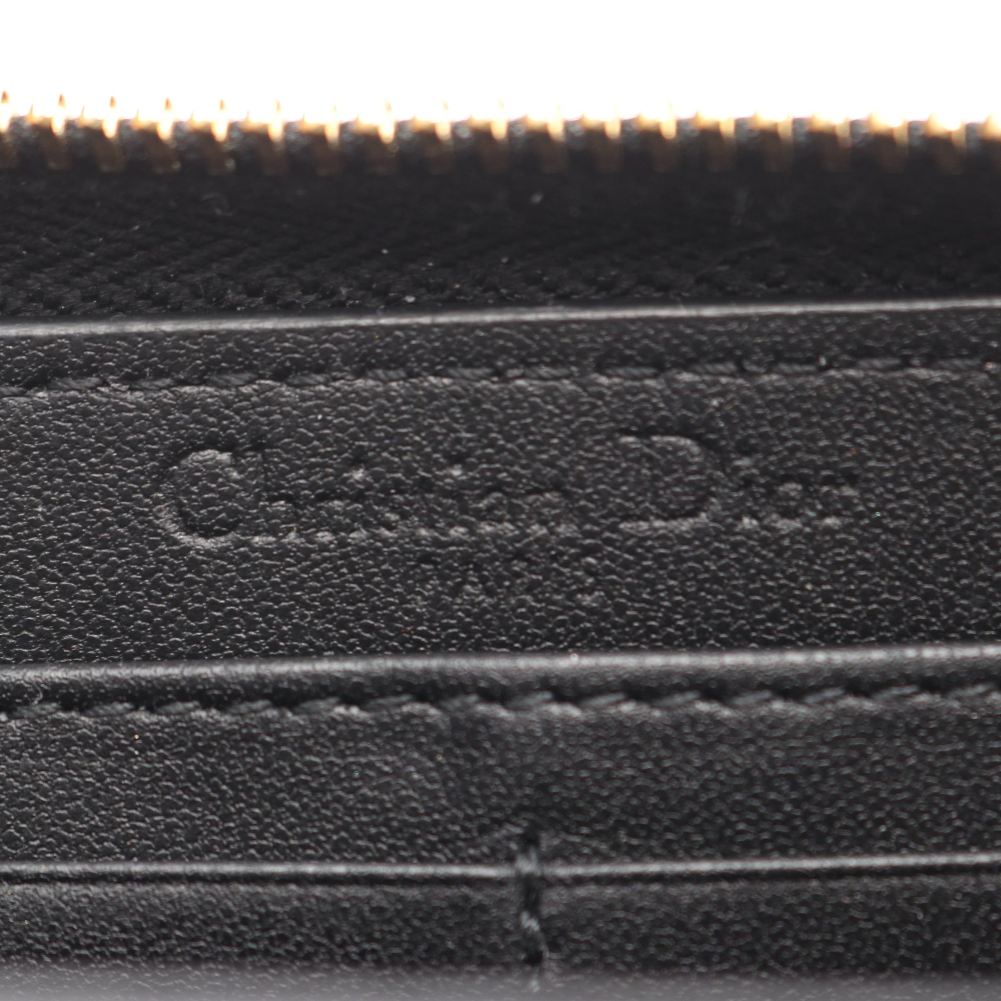 レディディオール カナージュ ラウンドファスナー長財布 レザー ブラック クリスチャンディオール 財布・小物 Christian Dior