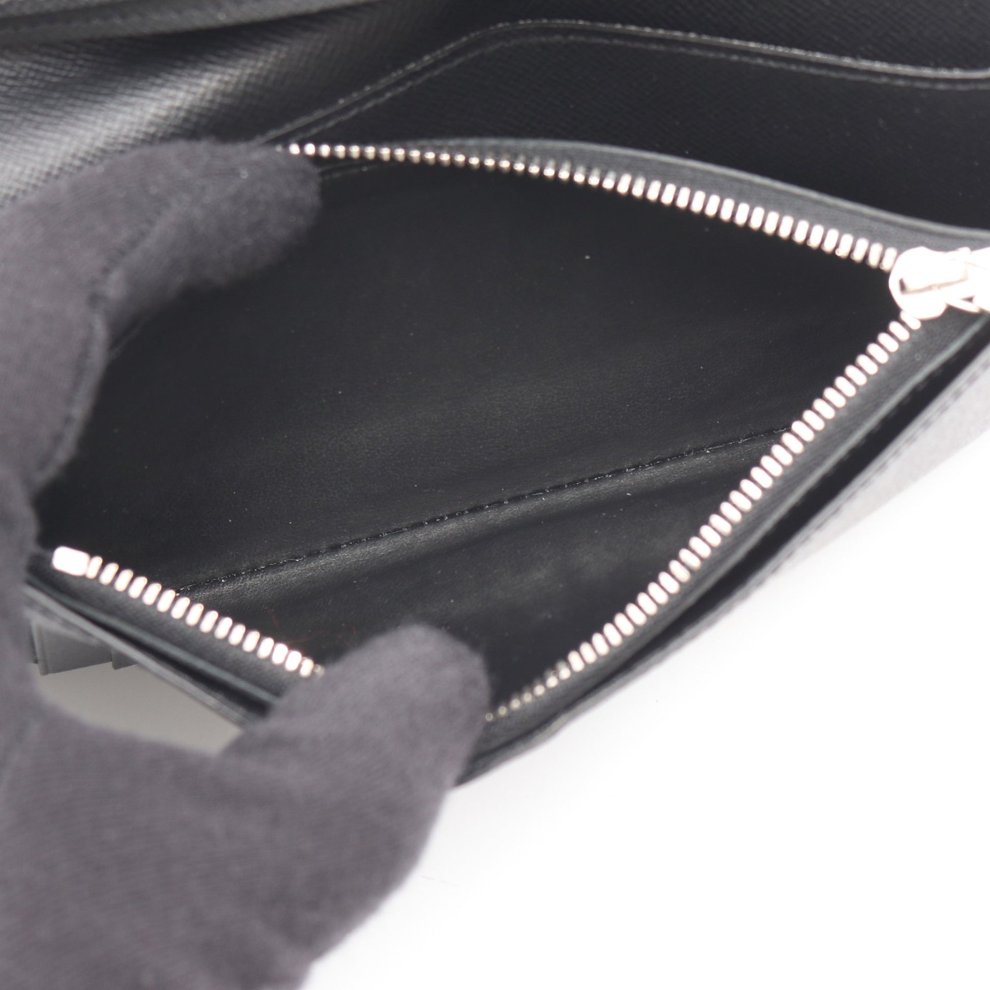 ポルトフォイユ ブラザ ダミエグラフィット 二つ折り長財布 PVC レザー ブラック ルイヴィトン 財布・小物 LOUIS VUITTON