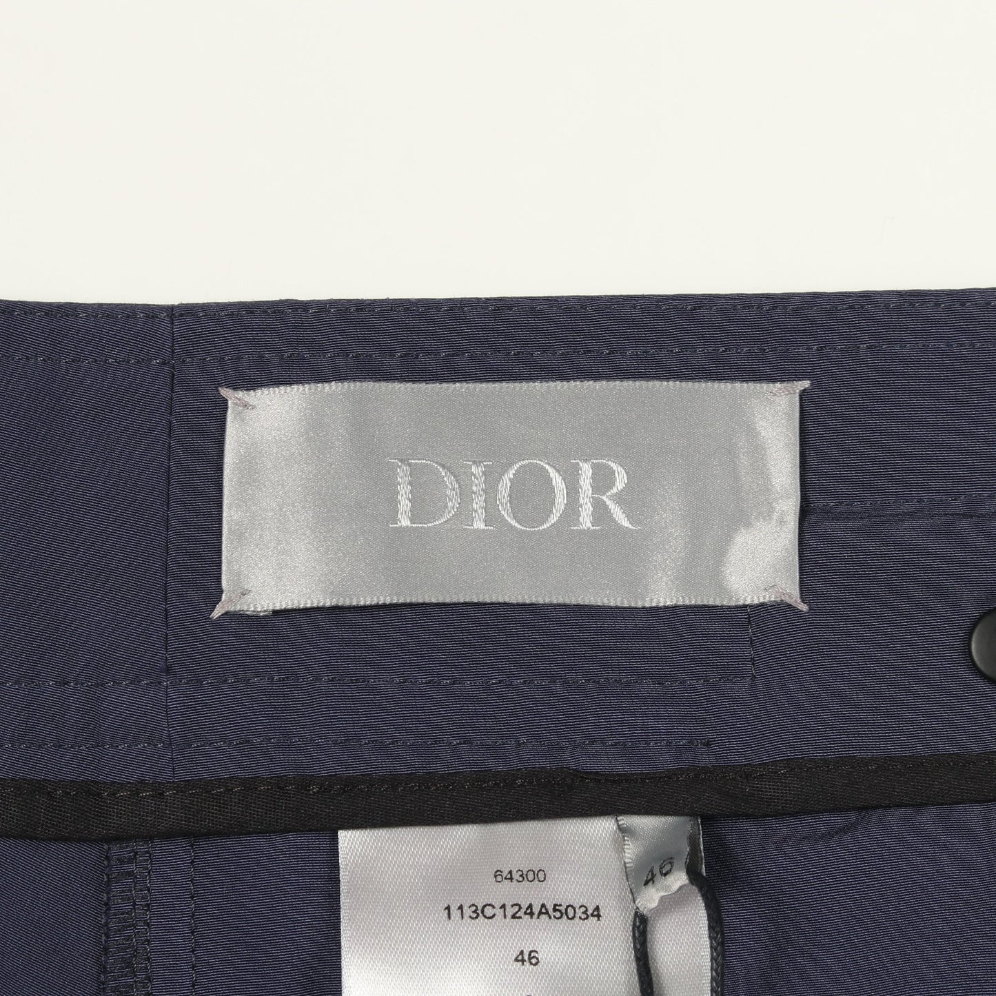 カーゴパンツ コットン ネイビー ディオール ボトムス DIOR
