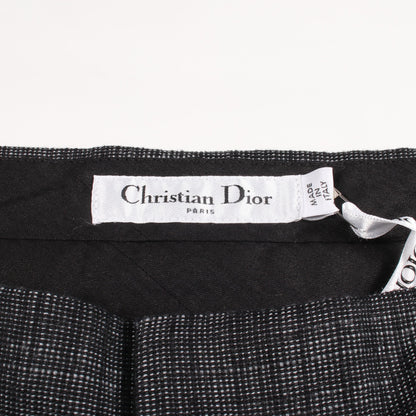 ショート パンツ コットン リネン ブラック クリスチャンディオール ボトムス Christian Dior