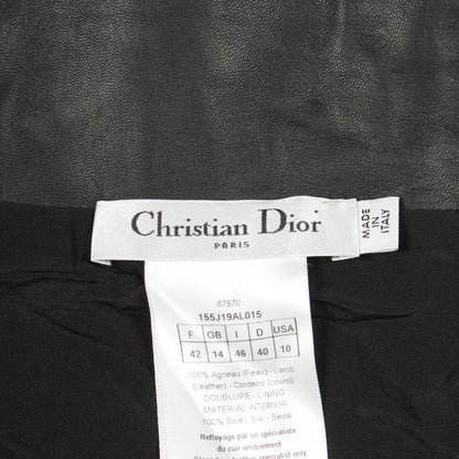 フレア スカート レザー ブラック クリスチャンディオール ボトムス Christian Dior