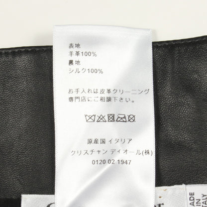 フレア スカート レザー ブラック クリスチャンディオール ボトムス Christian Dior