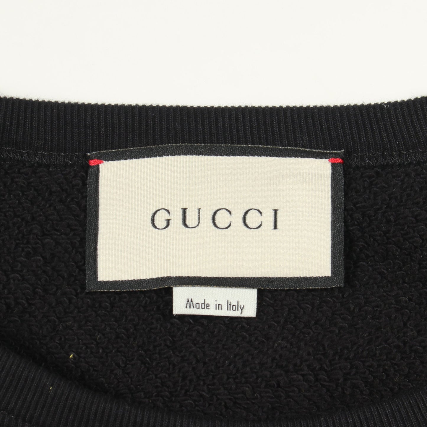 GGロゴパッチ スウェットシャツ コットン ブラック イエロー マルチカラー グッチ トップス GUCCI