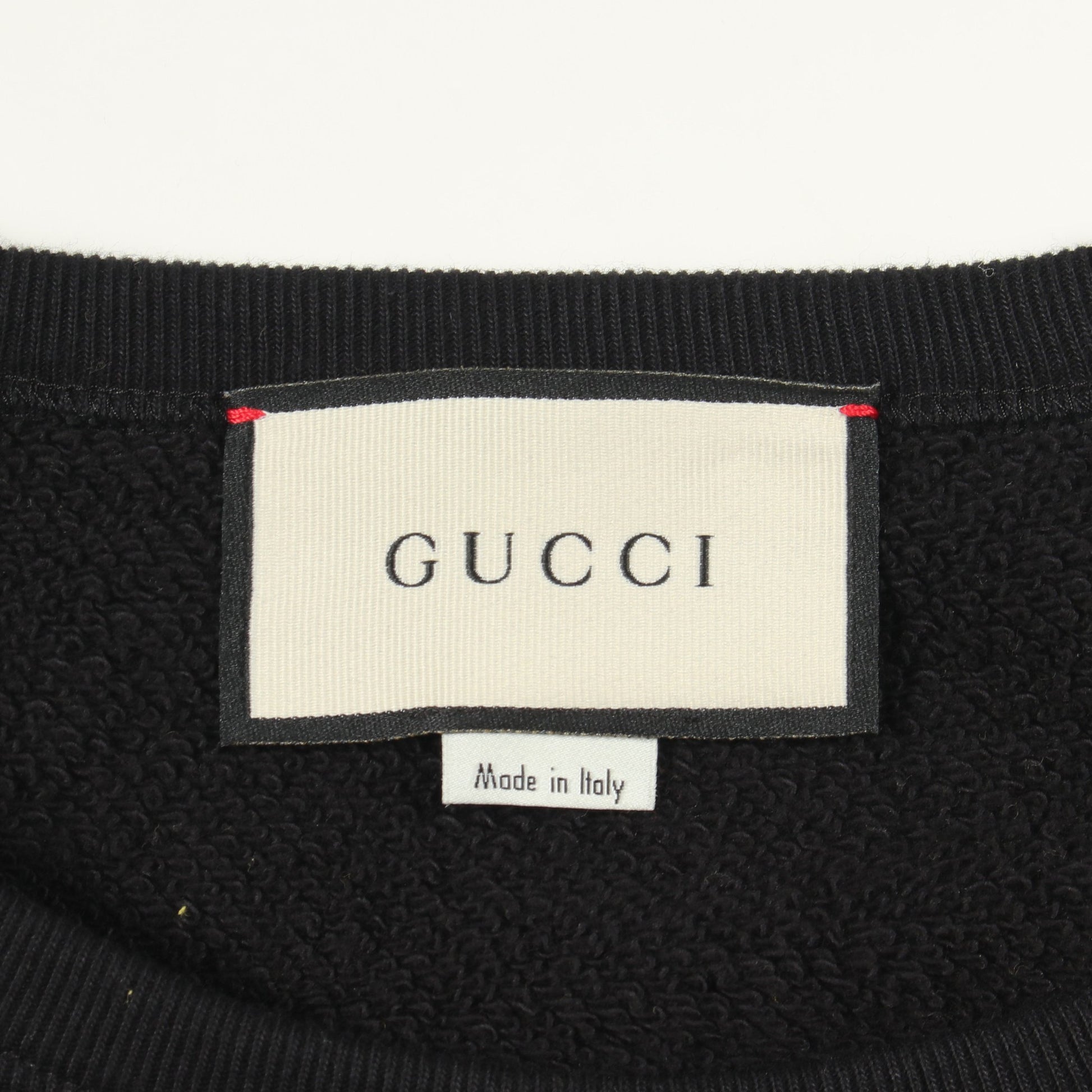GGロゴパッチ スウェットシャツ コットン ブラック イエロー マルチカラー グッチ トップス GUCCI