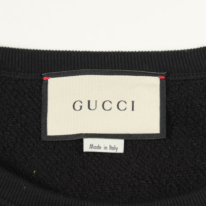 GGロゴパッチ スウェットシャツ コットン ブラック イエロー マルチカラー グッチ トップス GUCCI