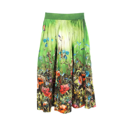 花柄 スカート コットン グリーン マルチカラー クリスチャンディオール ボトムス Christian Dior