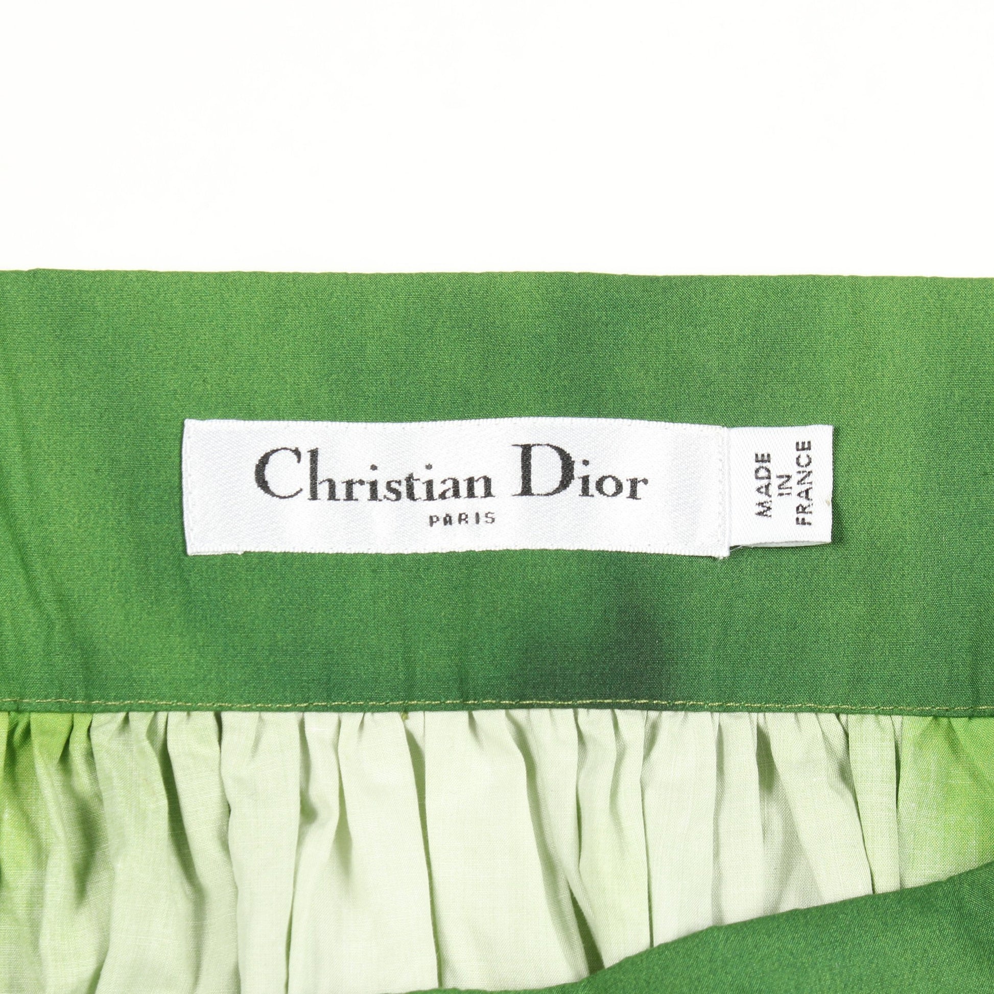 花柄 スカート コットン グリーン マルチカラー クリスチャンディオール ボトムス Christian Dior
