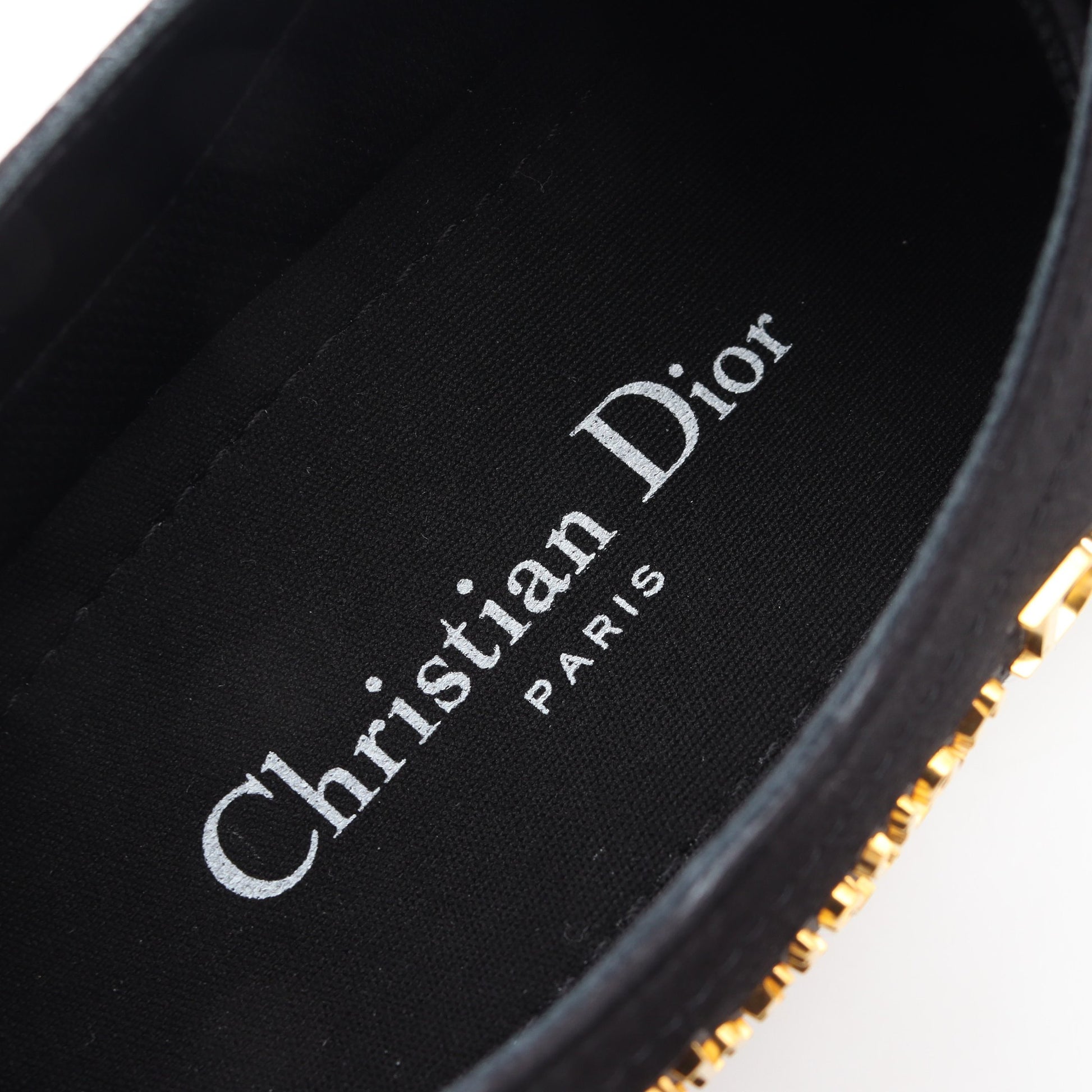 Dior Lucky ローカットスニーカー サテン ブラック クリスチャンディオール シューズ Christian Dior