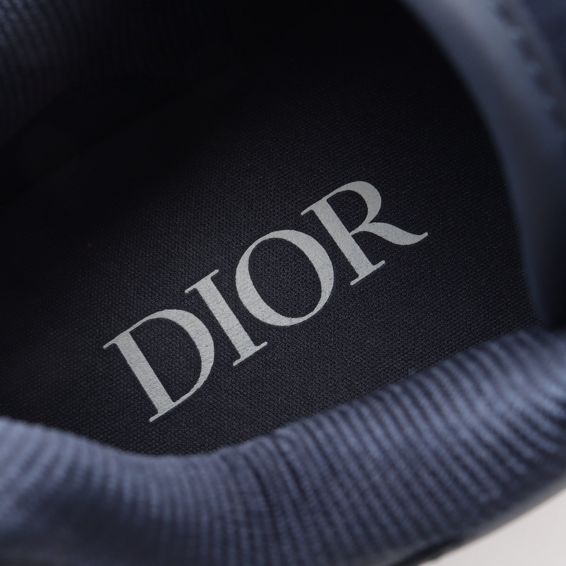 B27 オブリーグジャガード スニーカー レザー ファブリック ネイビー クリスチャンディオール シューズ Christian Dior
