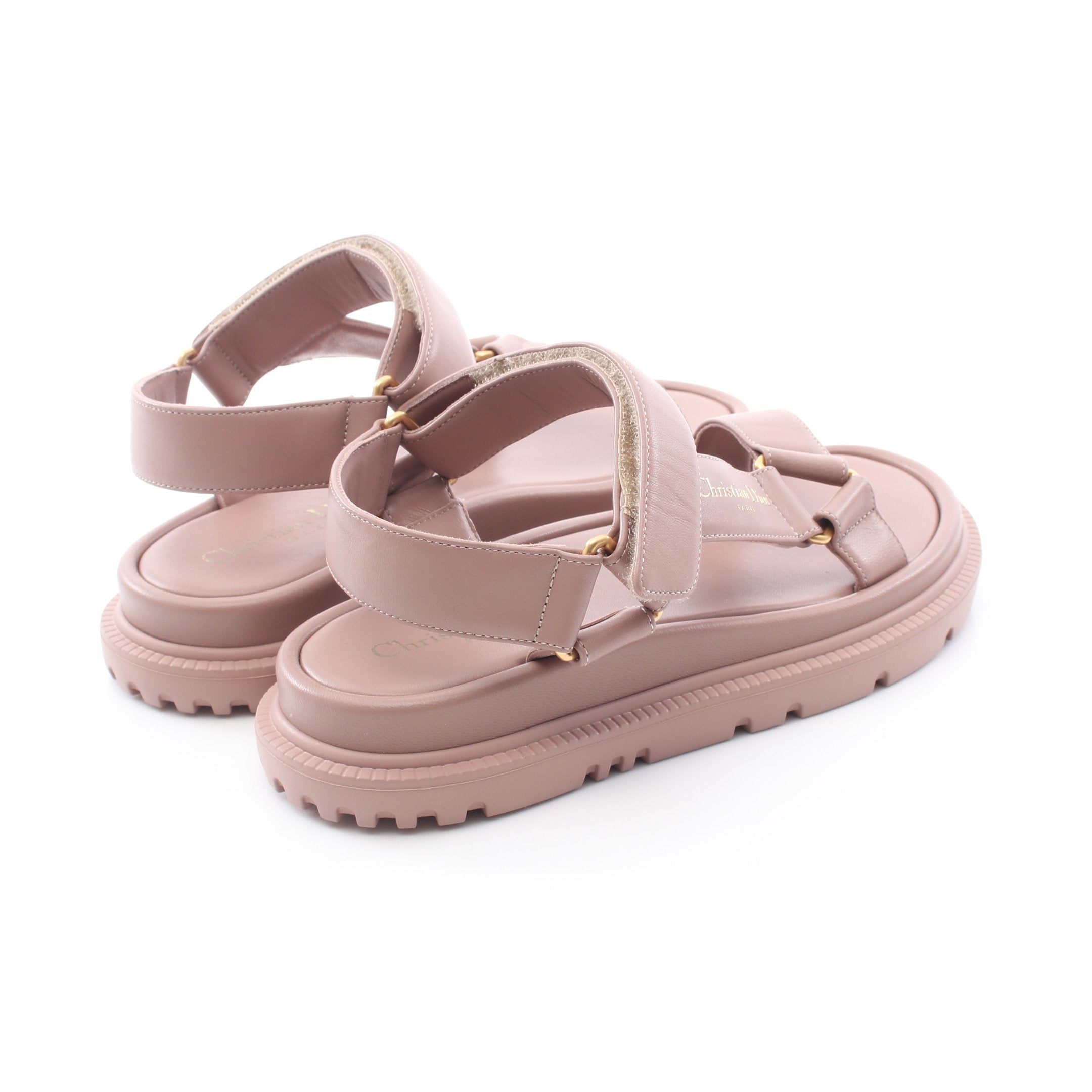 DIORACT ディオールアクト サンダル レザー ダスティピンク