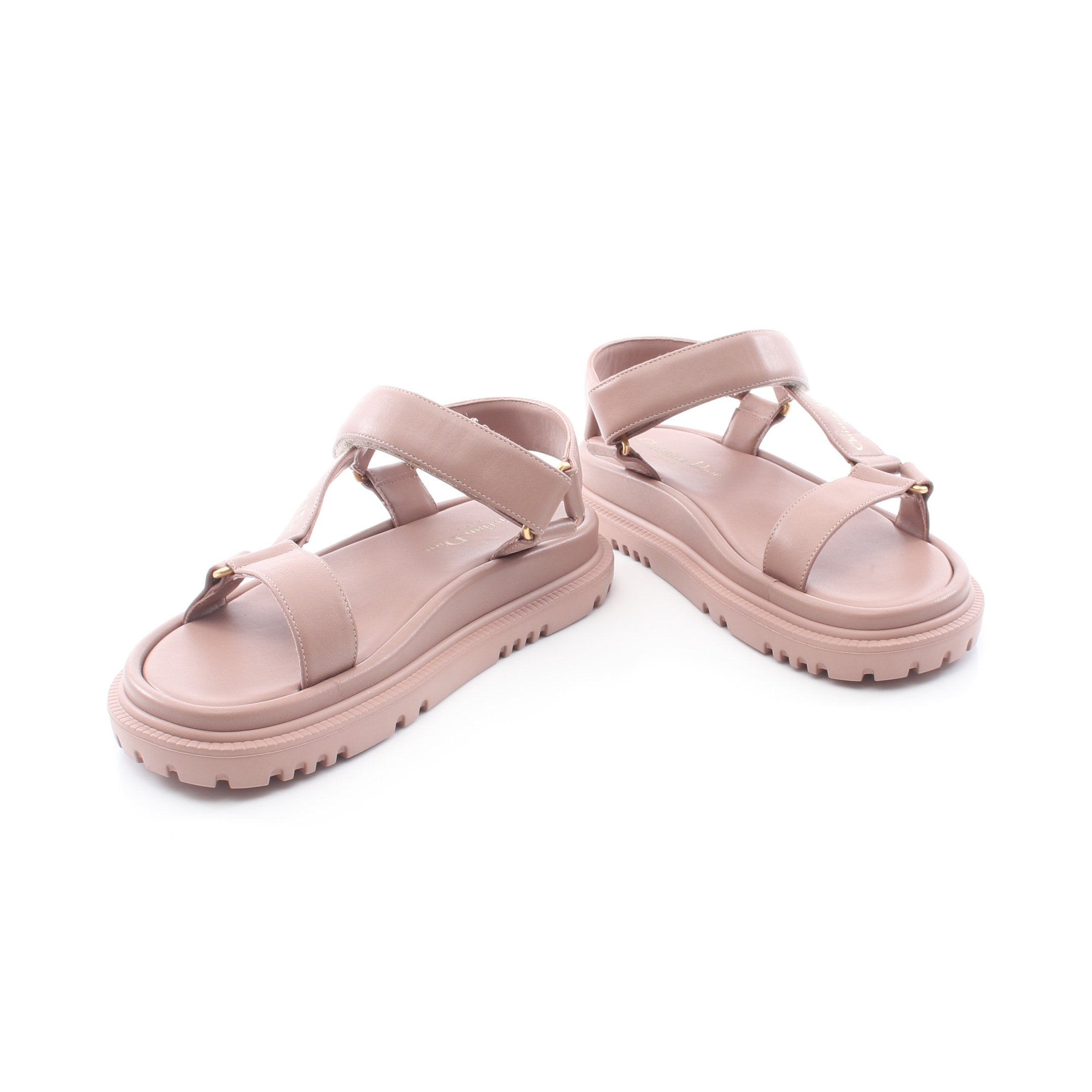 DIORACT ディオールアクト サンダル レザー ダスティピンク
