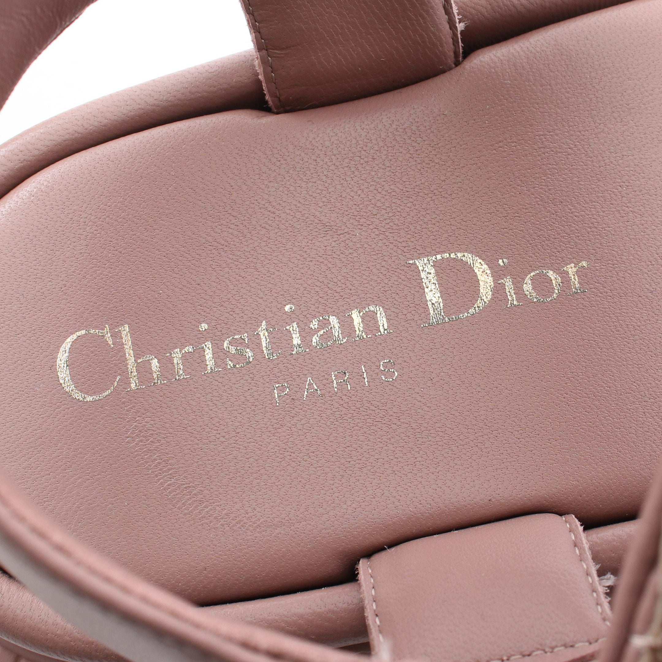 DIORACT ディオールアクト サンダル レザー ダスティピンク