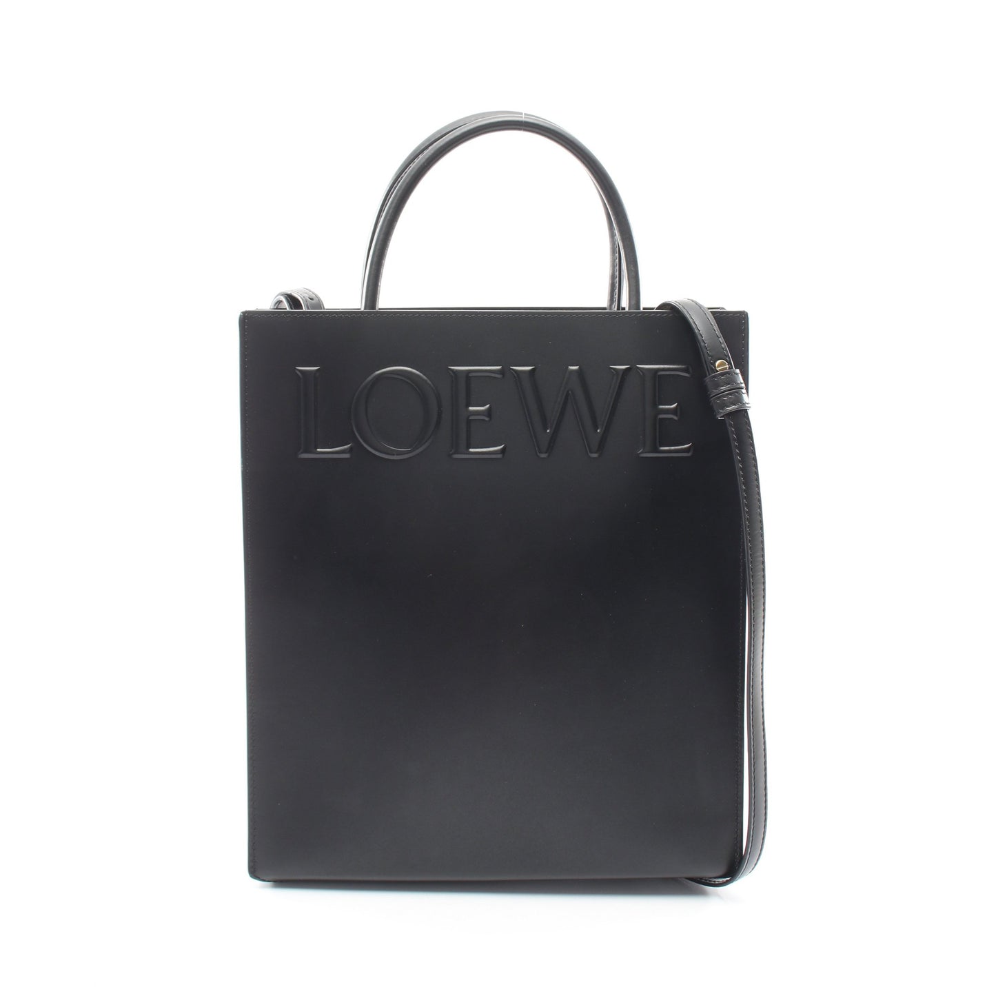 スタンダード A4 トート 2WAY ハンドバッグ トートバッグ レザー ブラック ロエベ バッグ LOEWE