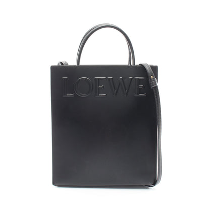 スタンダード A4 トート 2WAY ハンドバッグ トートバッグ レザー ブラック ロエベ バッグ LOEWE