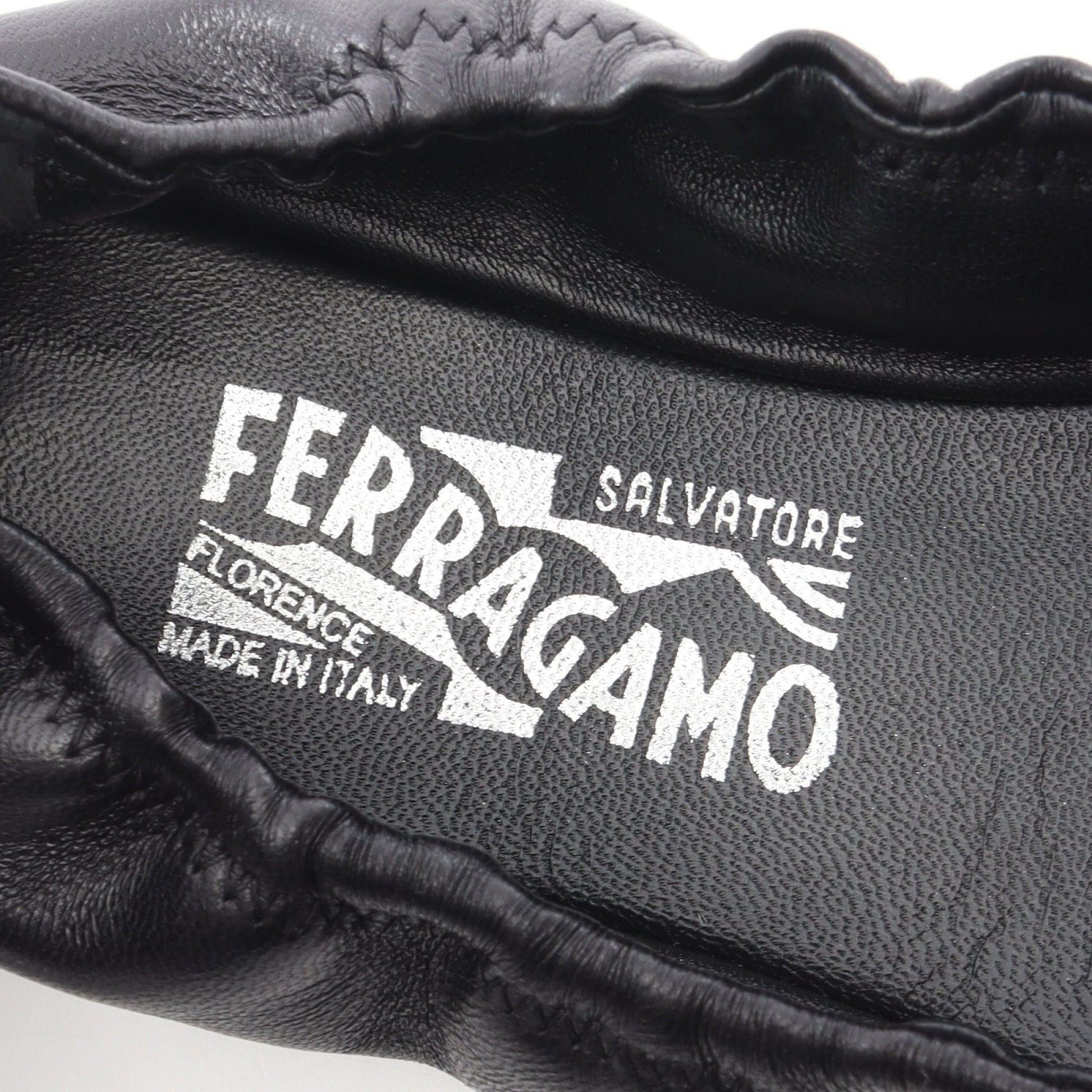 ヴァラリボン バレエシューズ レザー ブラック サルヴァトーレフェラガモ シューズ Salvatore Ferragamo