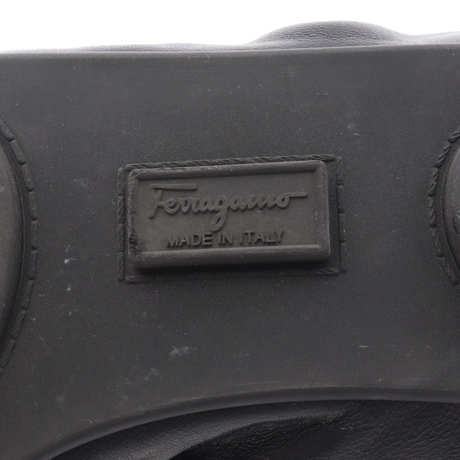 ヴァラリボン バレエシューズ レザー ブラック サルヴァトーレフェラガモ シューズ Salvatore Ferragamo