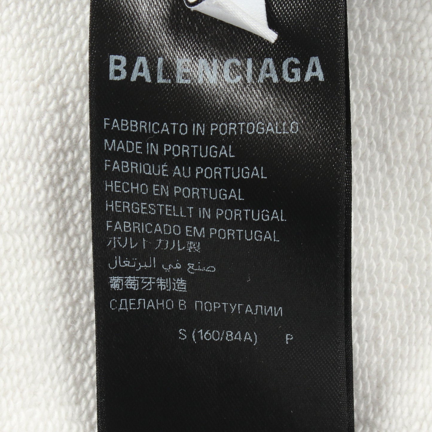 アーカイブロゴ ダメージ加工 ジップアップパーカー コットン ライトグレー バレンシアガライセンス トップス BALENCIAGA