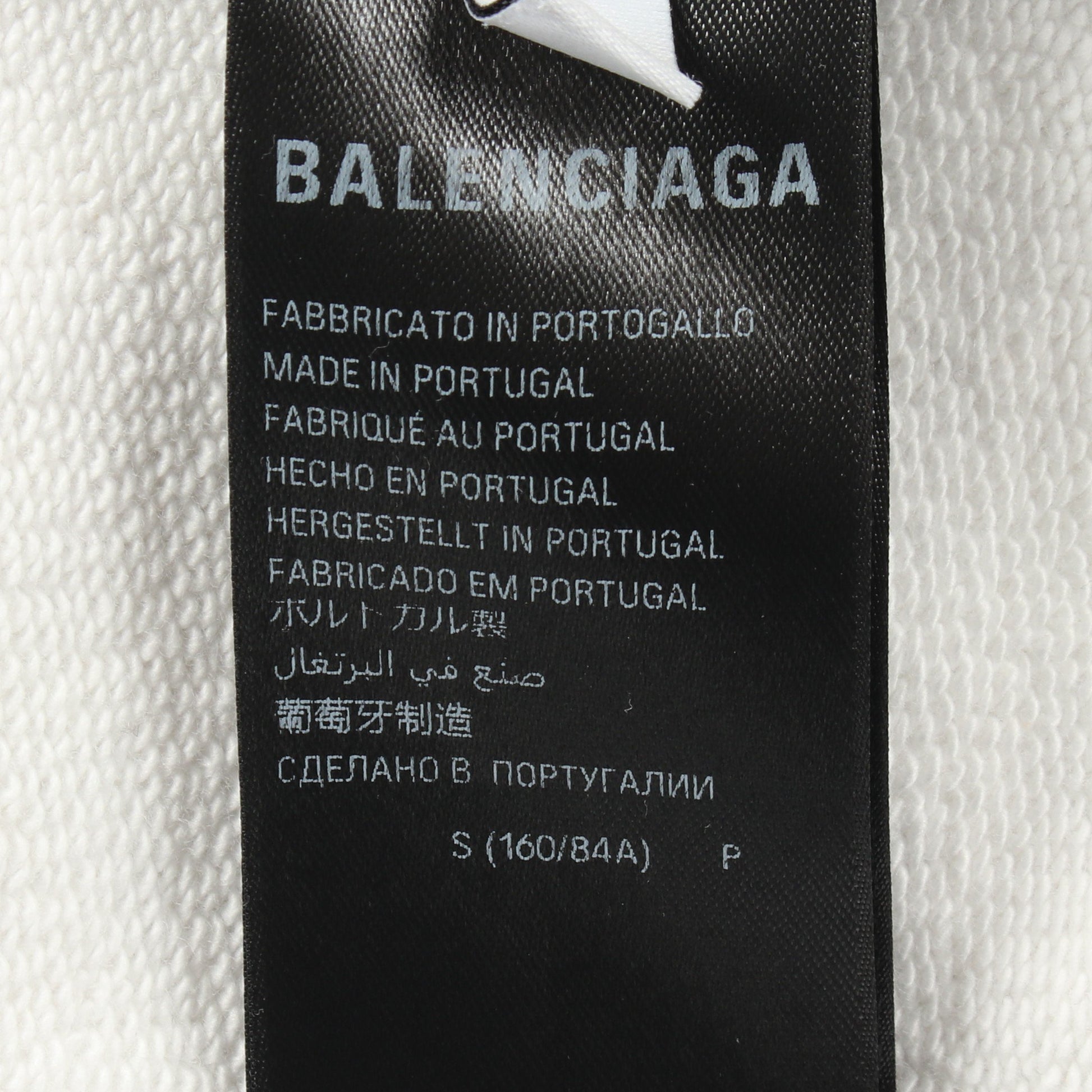 アーカイブロゴ ダメージ加工 ジップアップパーカー コットン ライトグレー バレンシアガライセンス トップス BALENCIAGA