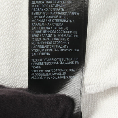 アーカイブロゴ ダメージ加工 ジップアップパーカー コットン ライトグレー バレンシアガライセンス トップス BALENCIAGA