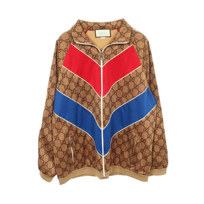 GGプリント テクニカルジャージ ジャケット コットン ベージュ グッチ アウター GUCCI
