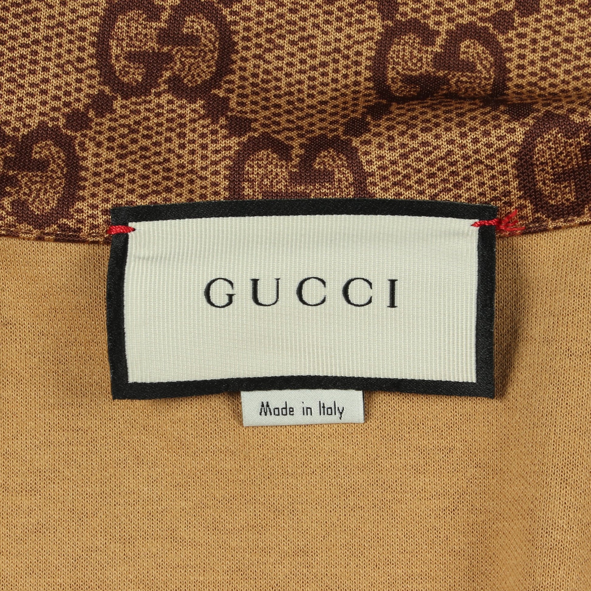 GGプリント テクニカルジャージ ジャケット コットン ベージュ グッチ アウター GUCCI