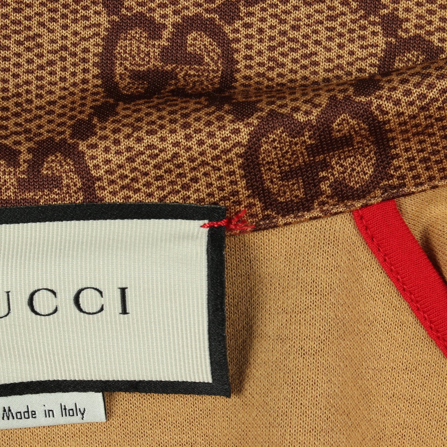 GGプリント テクニカルジャージ ジャケット コットン ベージュ グッチ アウター GUCCI