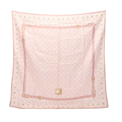 カレ ニューデニム モノグラム スカーフ シルク ピンク ルイヴィトン 財布・小物 LOUIS VUITTON