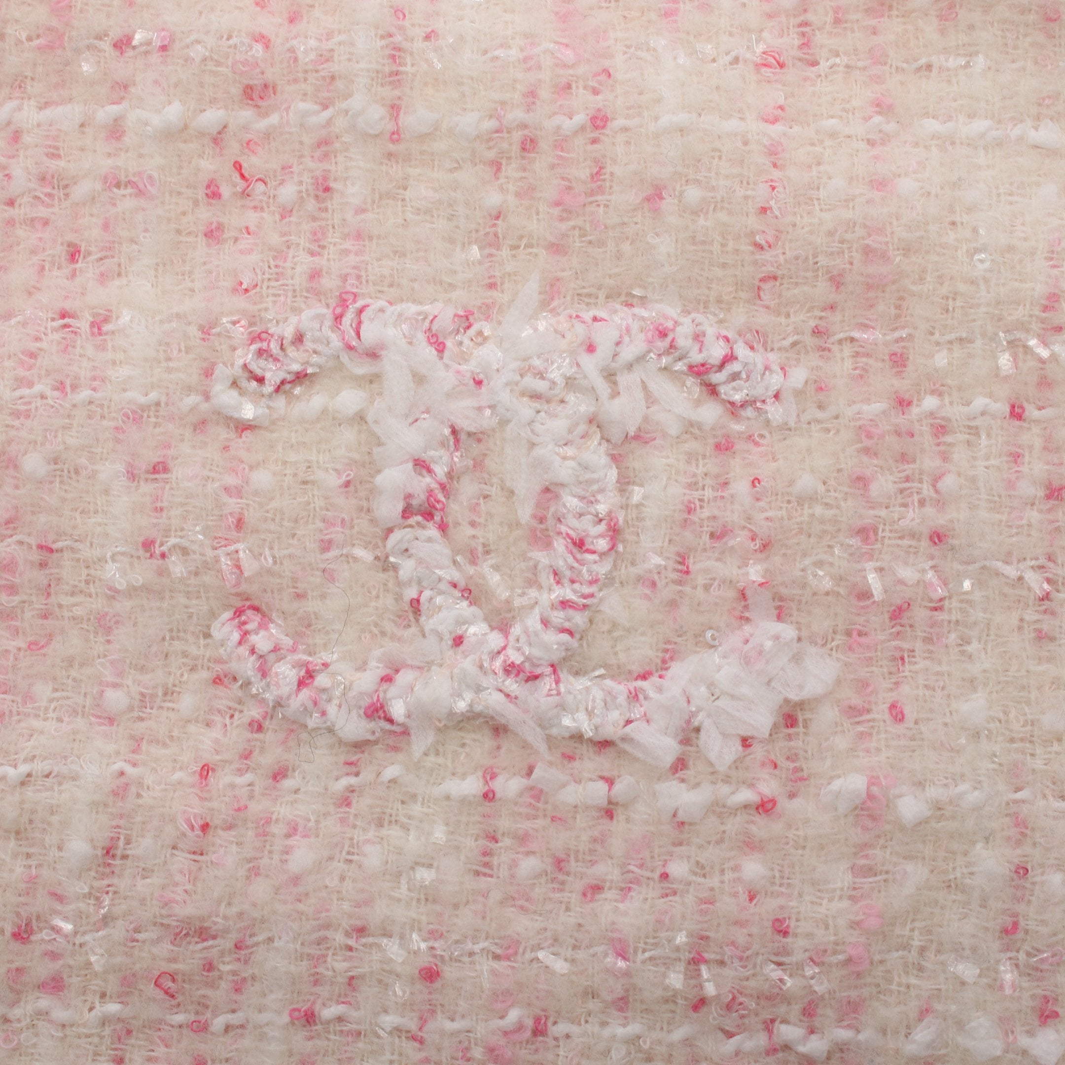 ココマーク スパンコール マフラー ウール ナイロン カシミヤ